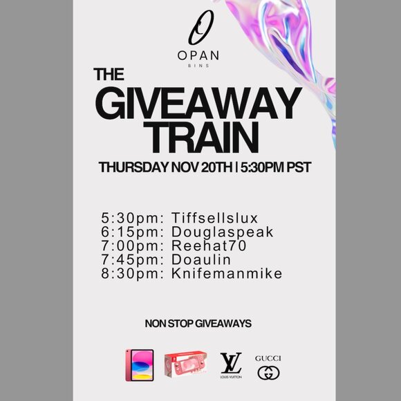 The GIVEAWAY Raid Train | Thursday November 20th | 5:30pm PST - Picture 1 of 8